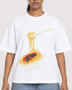 Mockup Boxy Heavyweight Tee White female close-up 25