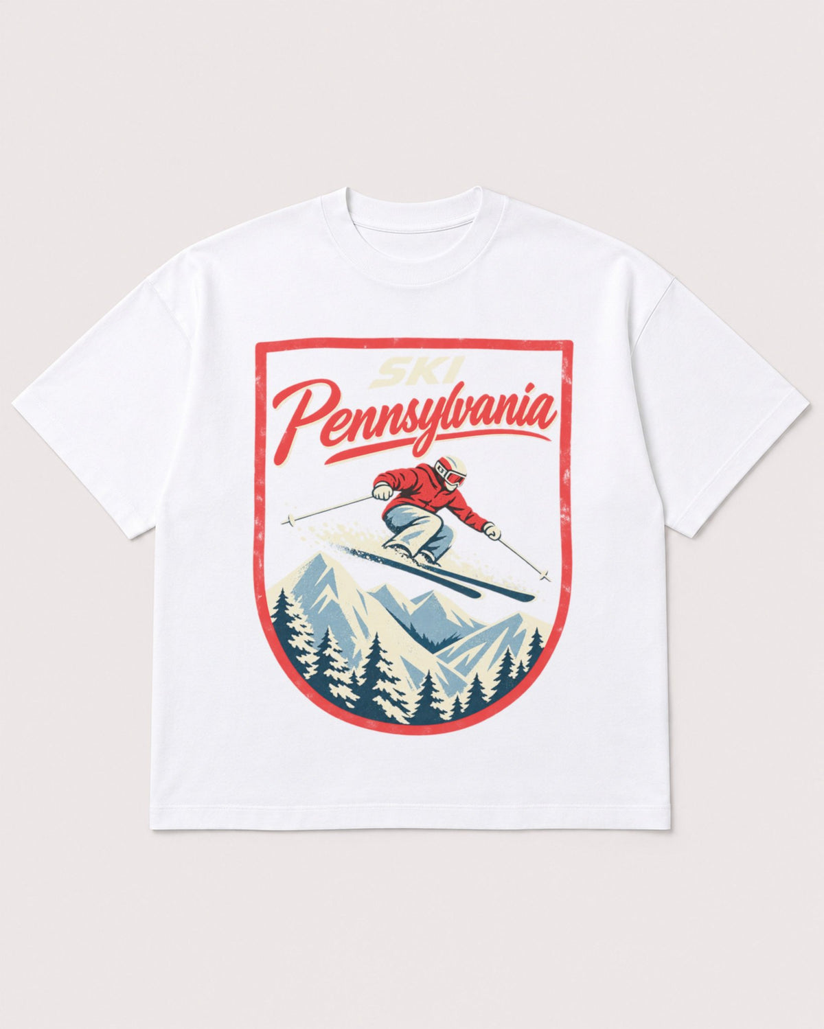 Mockup Boxy Heavyweight Tee White product