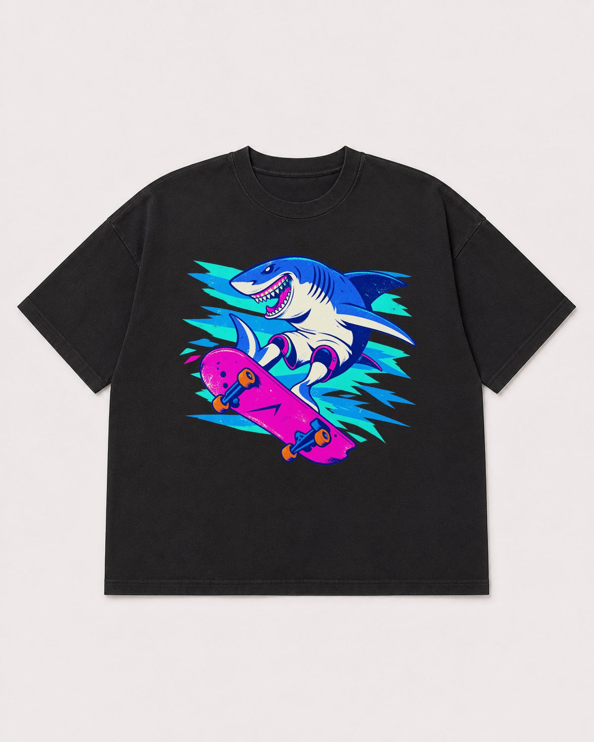 Mockup Boxy Heavyweight Tee Black product
