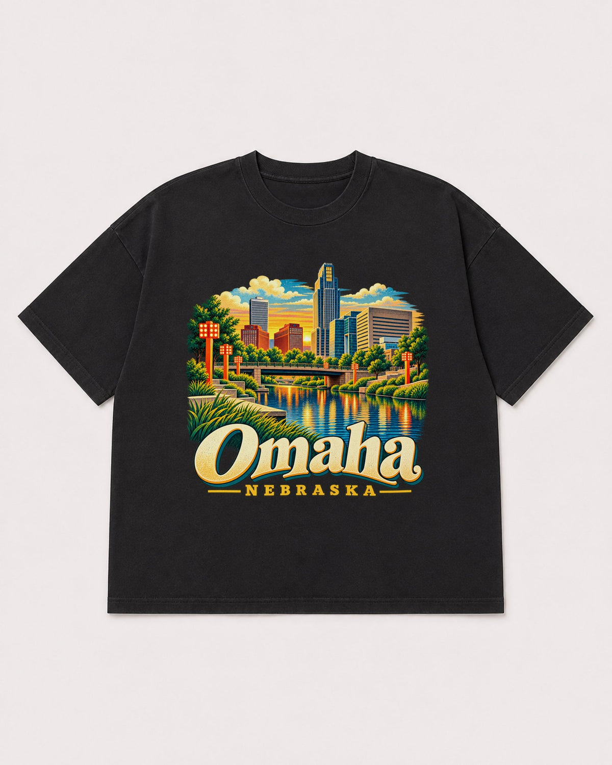Mockup Boxy Heavyweight Tee Black product