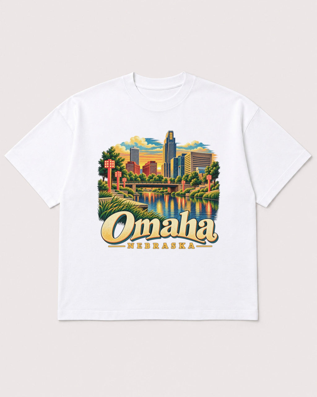 Mockup Boxy Heavyweight Tee White product