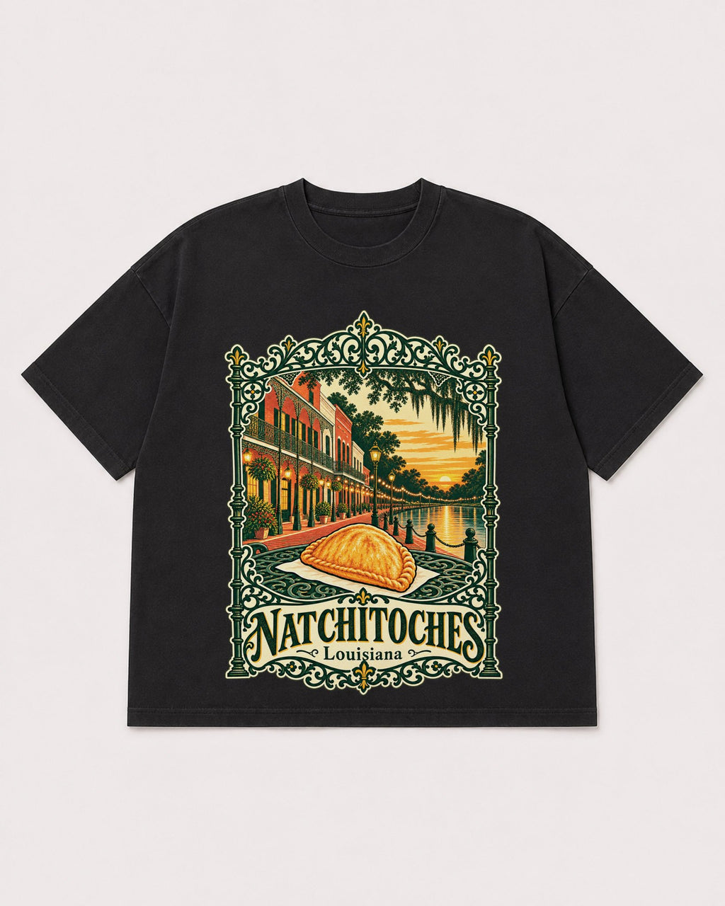 Mockup Boxy Heavyweight Tee Black product