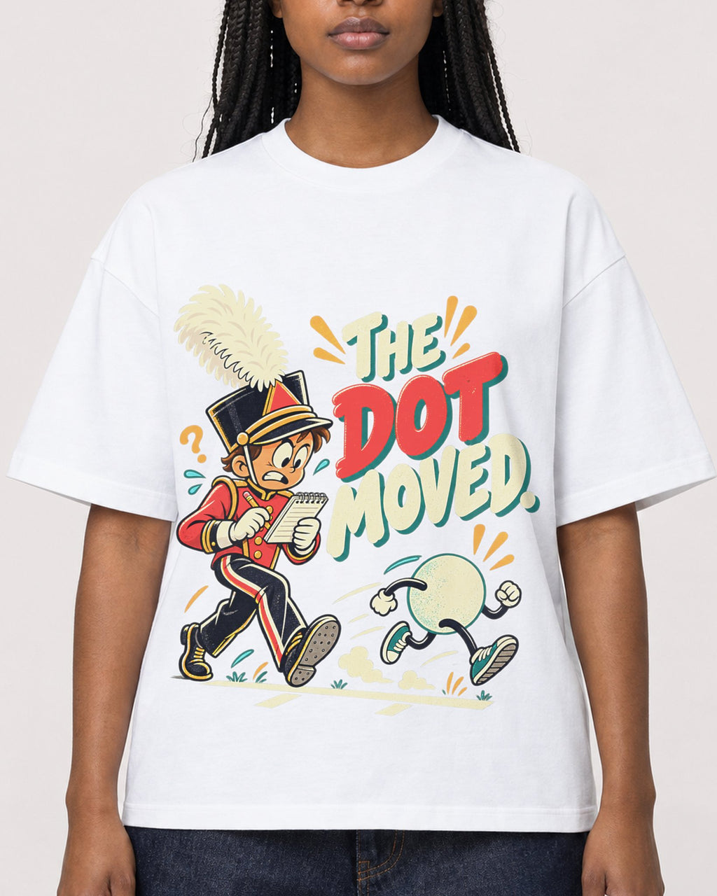 Mockup Boxy Heavyweight Tee White female close-up 04