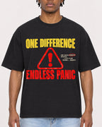 Mockup Boxy Heavyweight Tee Black male close-up 05