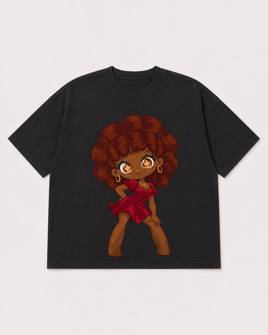 Mockup Boxy Heavyweight Tee Black product