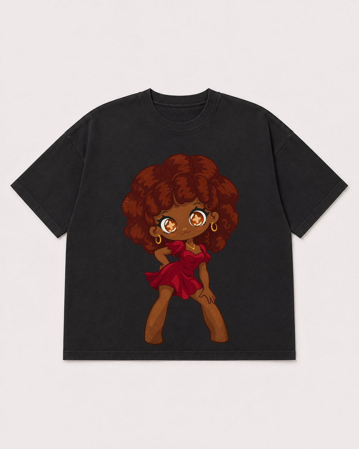 Mockup Boxy Heavyweight Tee Black product