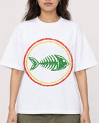 Mockup Boxy Heavyweight Tee White female close-up 02