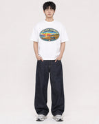 Mockup Boxy Heavyweight Tee White male full-body 01