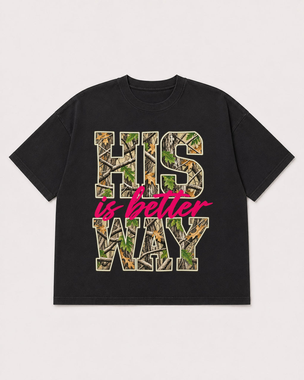 Mockup Boxy Heavyweight Tee Black product