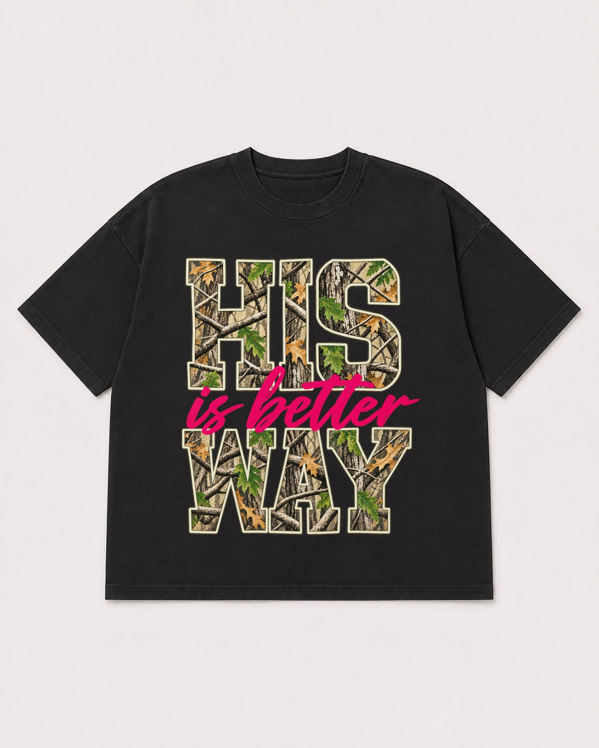 Mockup Boxy Heavyweight Tee Black product