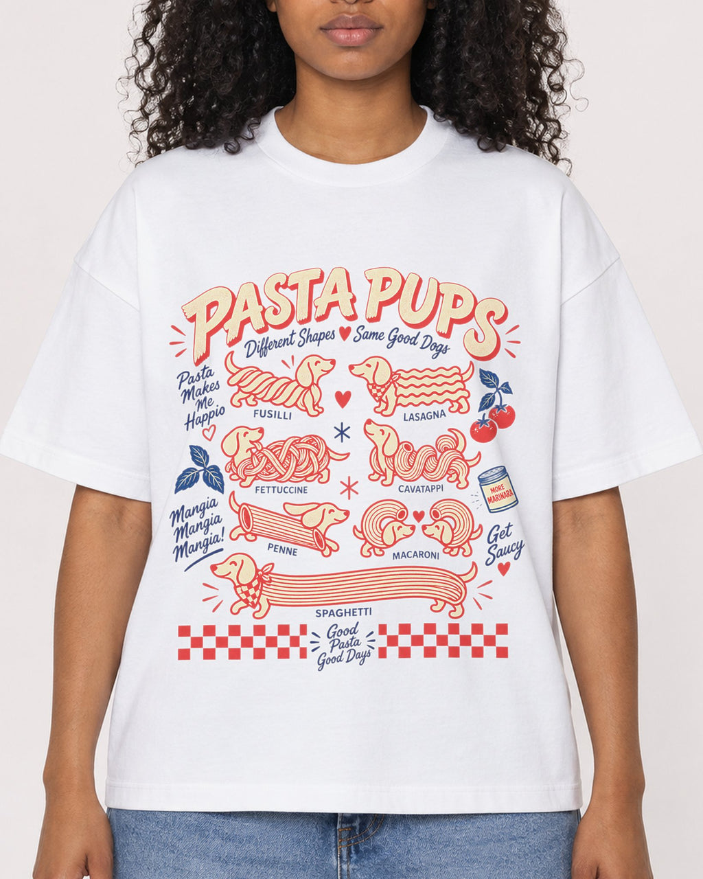Mockup Boxy Heavyweight Tee White female close-up 05