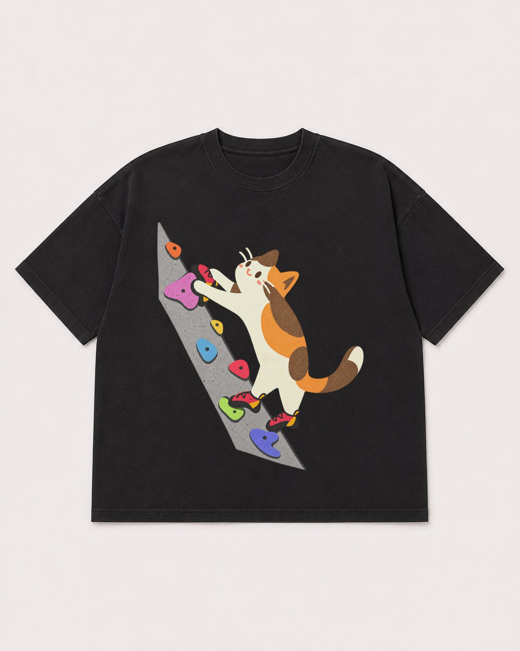 Mockup Boxy Heavyweight Tee Black product