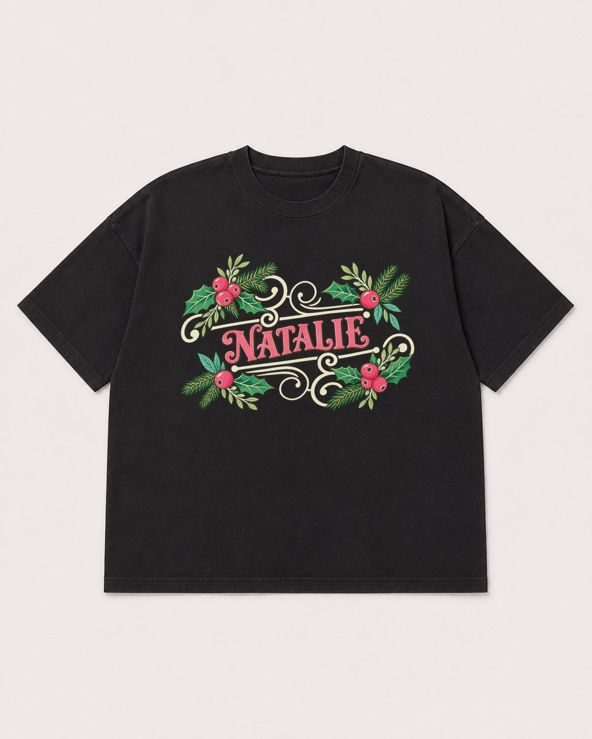 Mockup Boxy Heavyweight Tee Black product