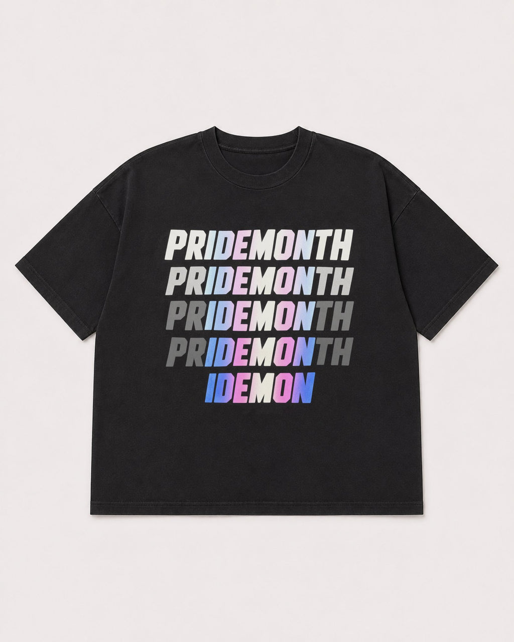 Mockup Boxy Heavyweight Tee Black product