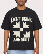 Mockup Boxy Heavyweight Tee Black male close-up 05