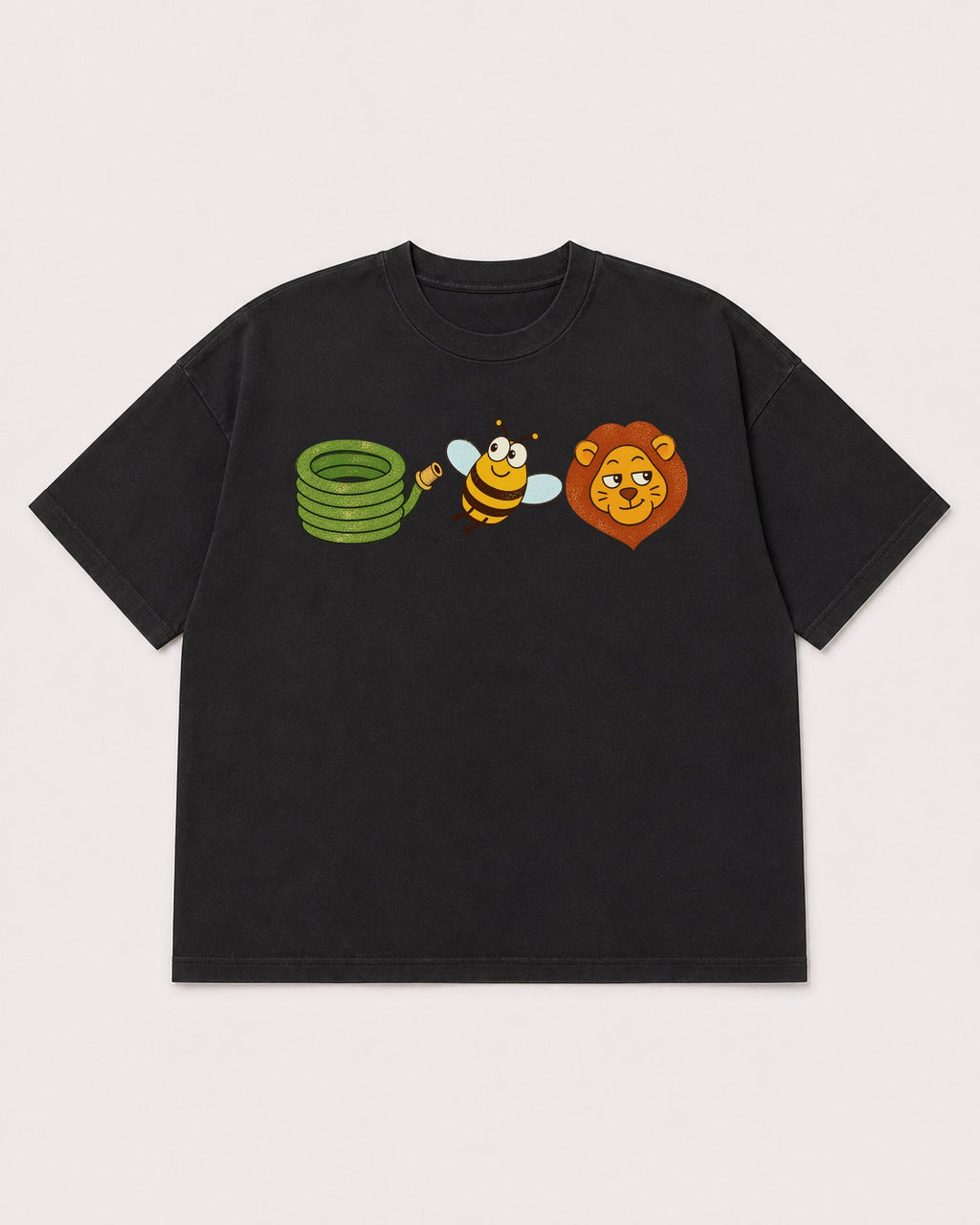 Mockup Boxy Heavyweight Tee Black product