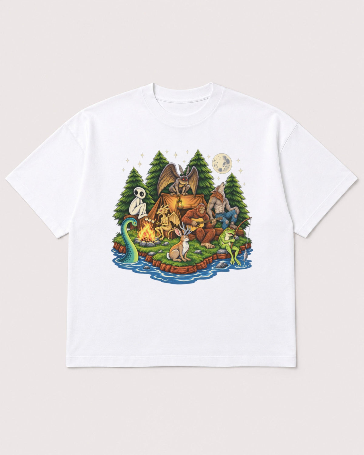 Mockup Boxy Heavyweight Tee White product