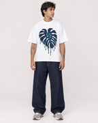 Mockup Boxy Heavyweight Tee White male full-body 06