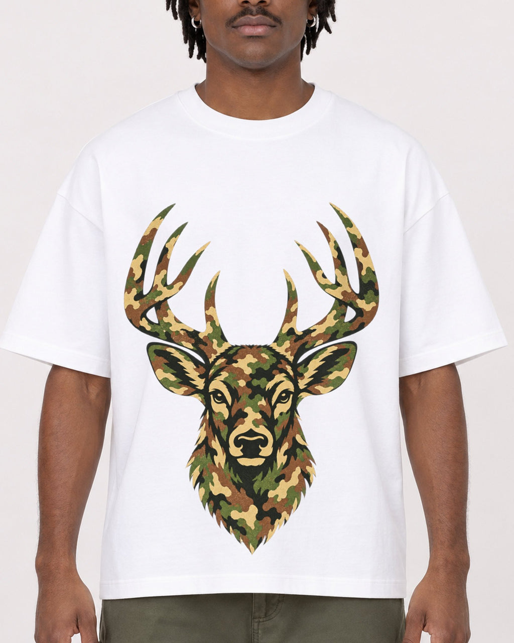Mockup Boxy Heavyweight Tee White male close-up 04