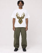 Mockup Boxy Heavyweight Tee White male full-body 04