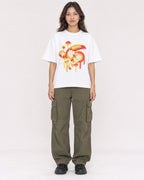 Mockup Boxy Heavyweight Tee White female full-body 02