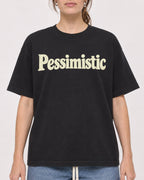 Mockup Boxy Heavyweight Tee Black female close-up 29