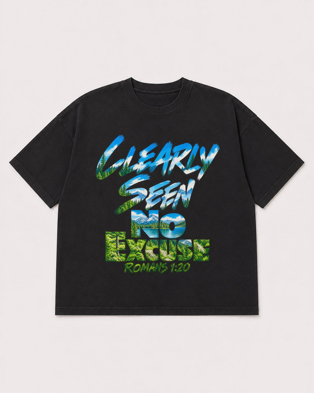Mockup Boxy Heavyweight Tee Black product