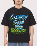 Mockup Boxy Heavyweight Tee Black male close-up 03