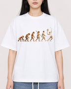 Mockup Boxy Heavyweight Tee White female close-up 01