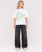Mockup Boxy Heavyweight Tee White female full-body 08