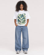 Mockup Boxy Heavyweight Tee White female full-body 05