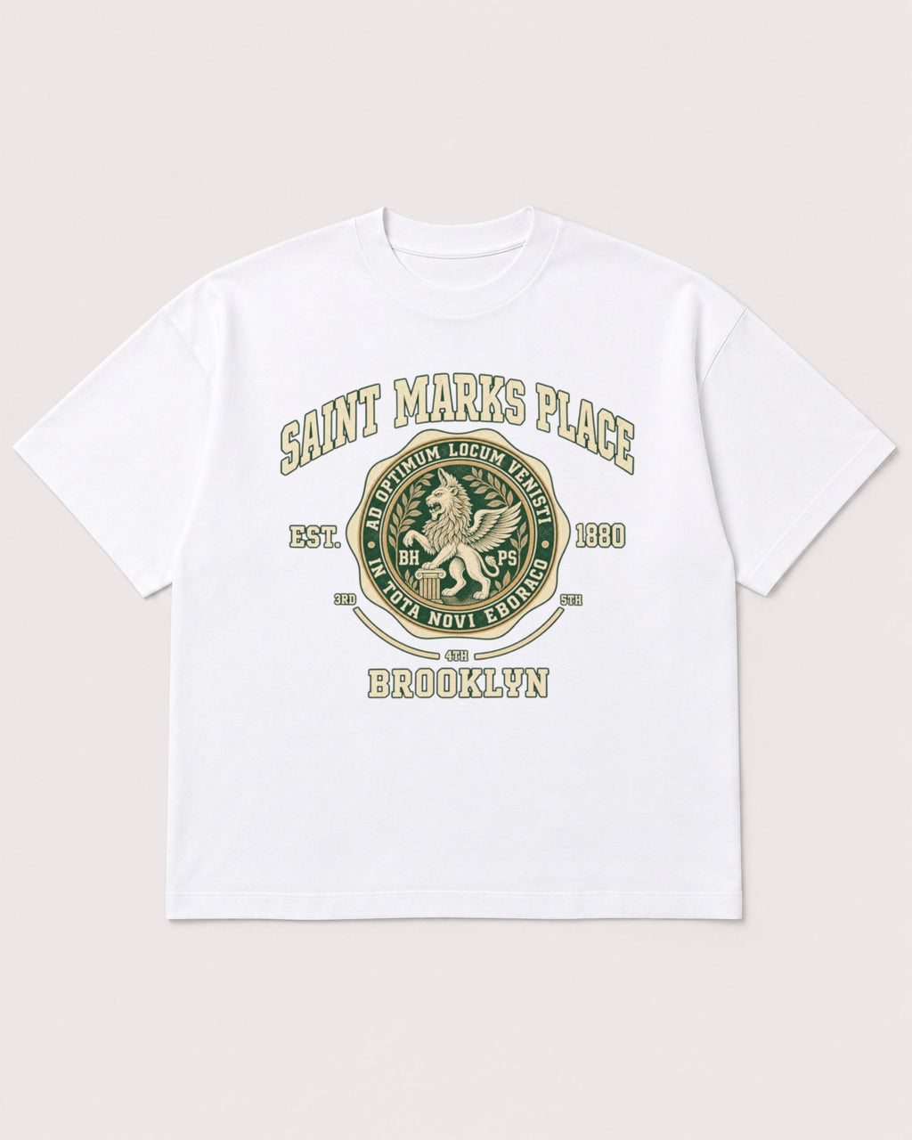 Mockup Boxy Heavyweight Tee White product