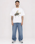 Mockup Boxy Heavyweight Tee White male full-body 12