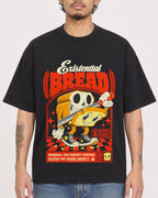 Mockup Boxy Heavyweight Tee Black male close-up 42