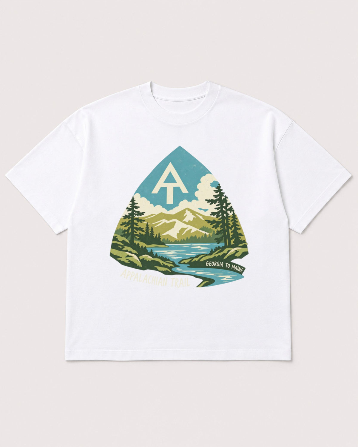 Mockup Boxy Heavyweight Tee White product