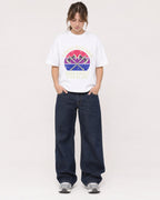Mockup Boxy Heavyweight Tee White female full-body 29
