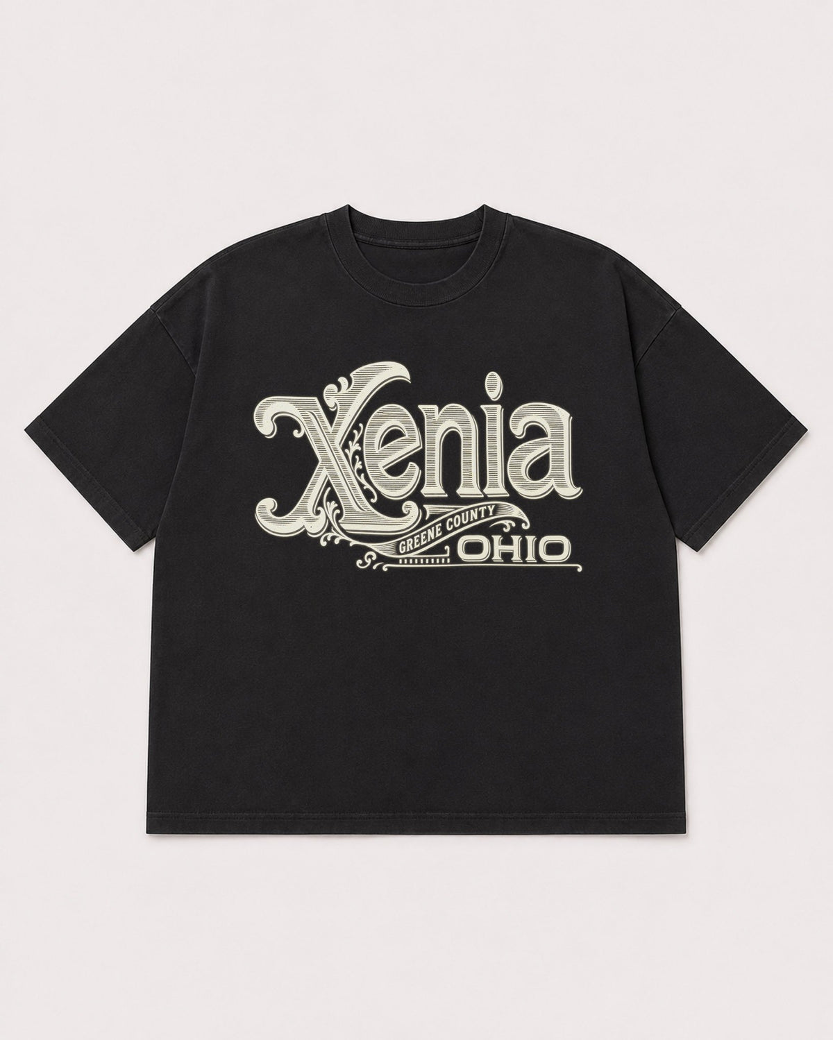 Mockup Boxy Heavyweight Tee Black product
