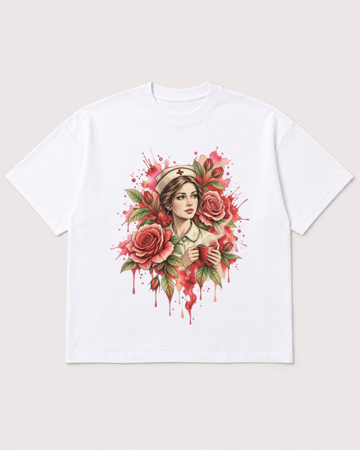 Mockup Boxy Heavyweight Tee White product
