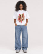 Mockup Boxy Heavyweight Tee White female full-body 05
