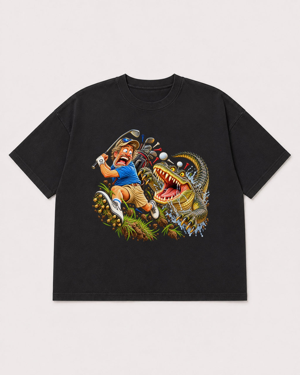 Mockup Boxy Heavyweight Tee Black product