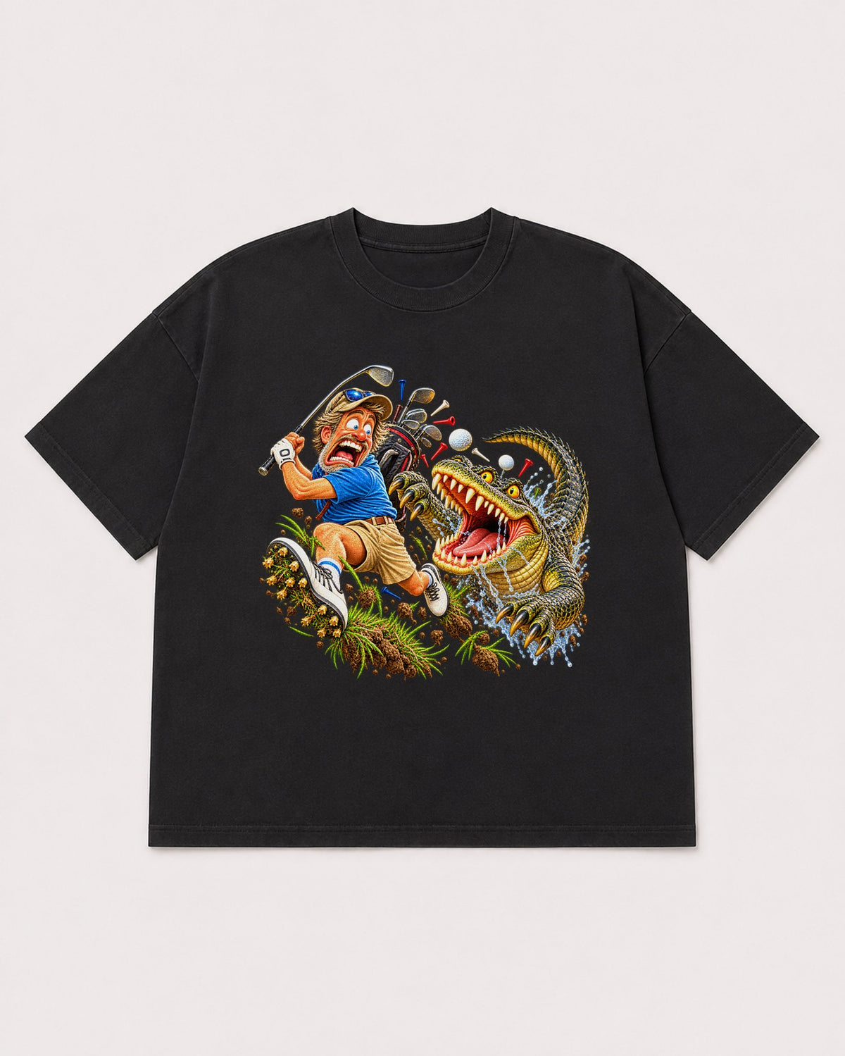 Mockup Boxy Heavyweight Tee Black product