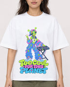 Mockup Boxy Heavyweight Tee White female close-up 02