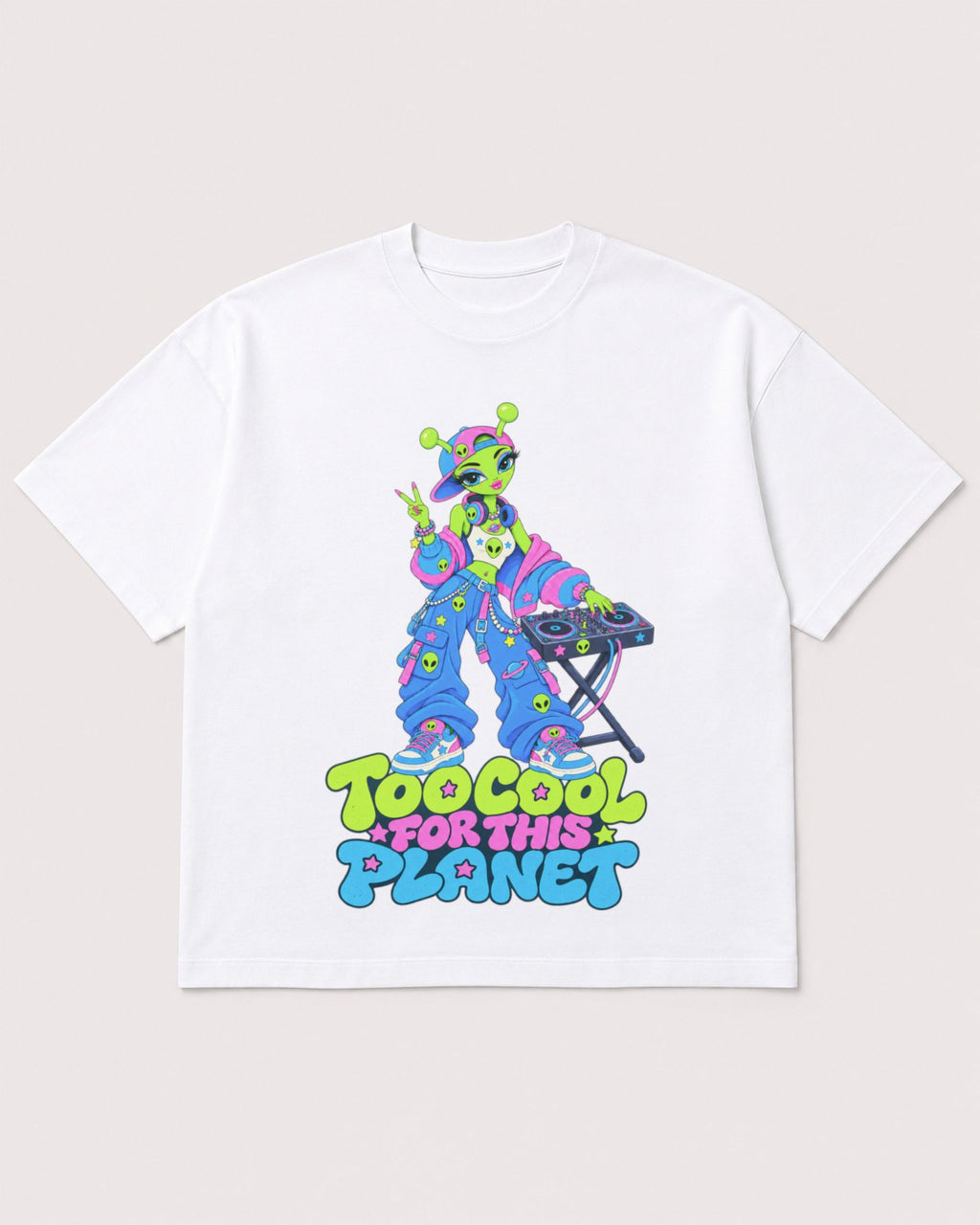 Mockup Boxy Heavyweight Tee White product