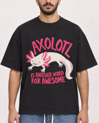 Mockup Boxy Heavyweight Tee Black male close-up 07