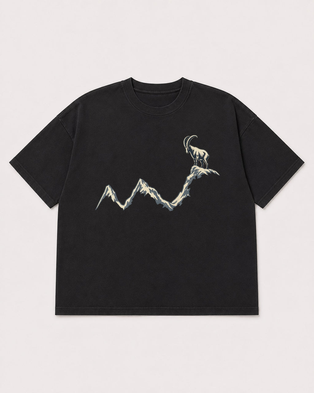 Mockup Boxy Heavyweight Tee Black product