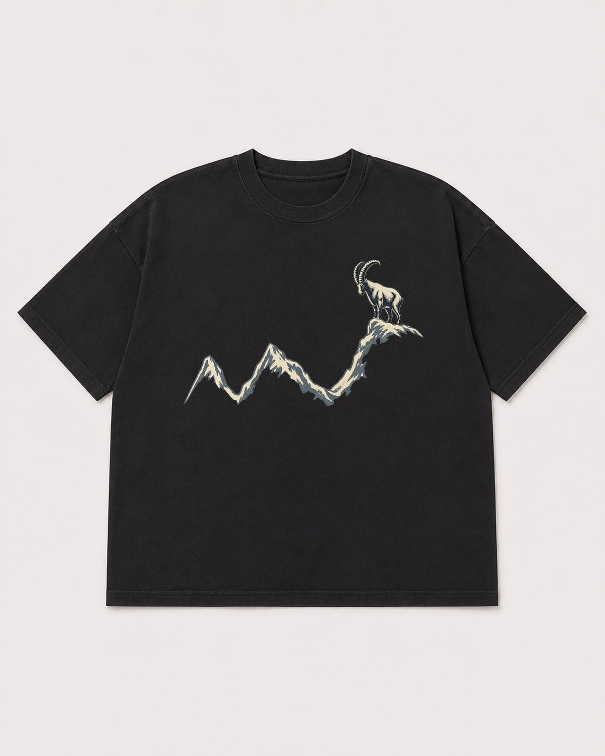 Mockup Boxy Heavyweight Tee Black product