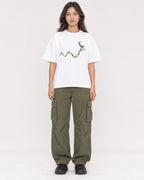 Mockup Boxy Heavyweight Tee White female full-body 02
