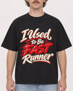 Mockup Boxy Heavyweight Tee Black male close-up 09