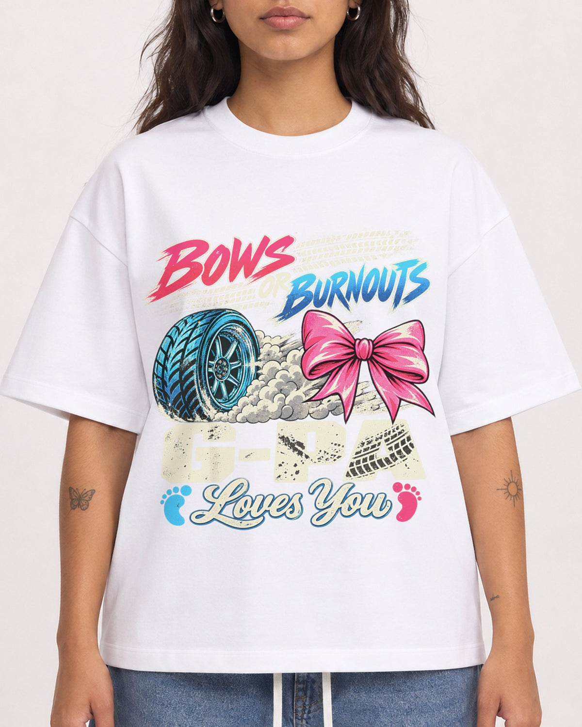 Mockup Boxy Heavyweight Tee White female close-up 06
