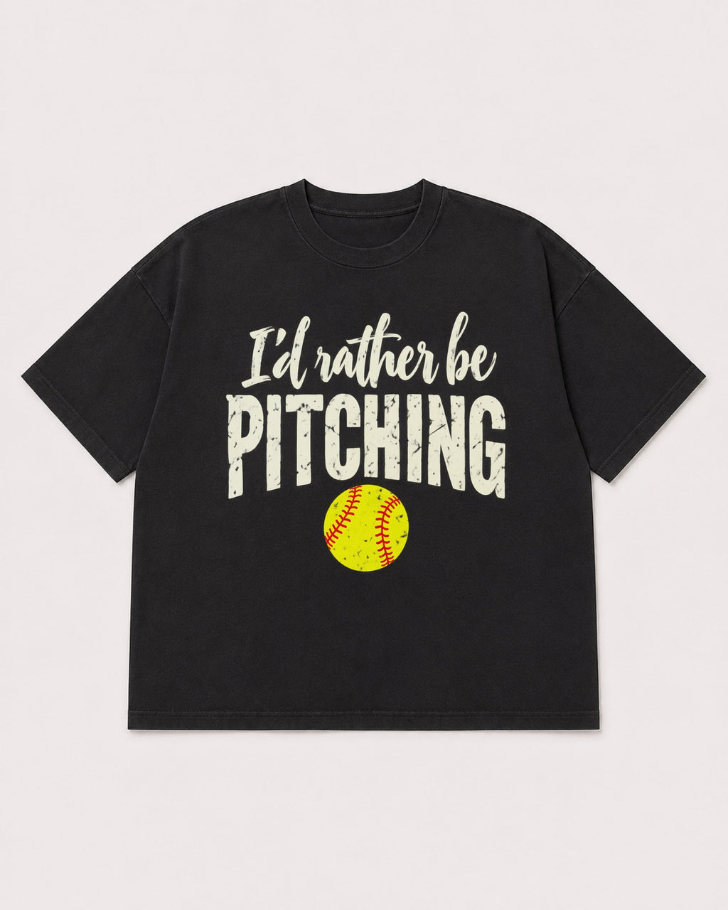 Mockup Boxy Heavyweight Tee Black product